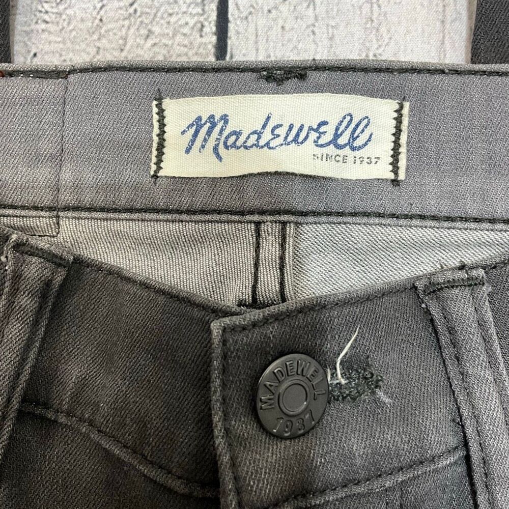 MADEWELL Skinny Jeans Charcoal Gray 26 - Picture 4 of 6